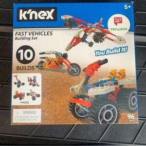 Knex Fast Vehicles Building Set 96 Pieces 10 Builds 5+ NEW SEALED